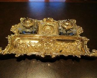 victorian inkwell