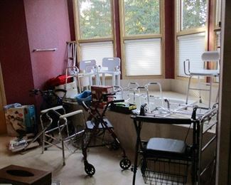 handicap aids: walkers, rollers, etc