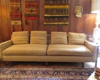 Dunbar sofa (original) MCM fiber art including Gerlach