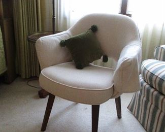 MCM upholstered side chair
