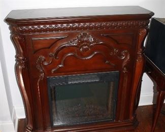 Electric fireplace mantle