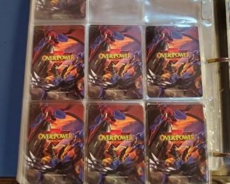 Hundreds of Marvel Overpower Card Game Cards