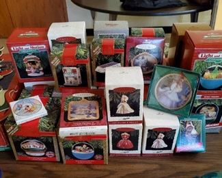 Huge Amounts of Hallmark Collectible Ornaments (Barbie, It's a Wonderful Life, etc) and Other Ornaments