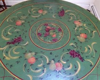 Hand Painted Round Table with 4 chairs!