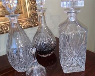 Crystal Decanter and crystal bell