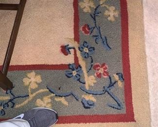 Handloomed rugs need some TLC 2 rugs to match the Wing backed Chairs
