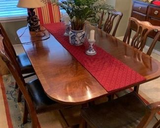 Gorgeous 6 Chair 2 leaf Dining table