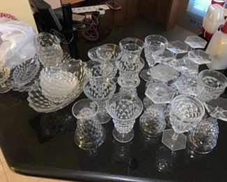 Fostoria Glassware -3 kinds of glasses and special pieces
