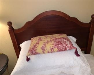 Twin bed linens sold separately