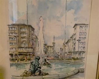 Eugene Arc artist French watercolor