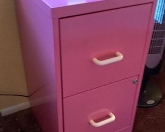 Pink 2-Drawer File Cabinet	 	
