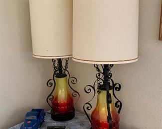 1970s Glass/Iron Lamp #1	 	
1970s Glass/Iron Lamp #2