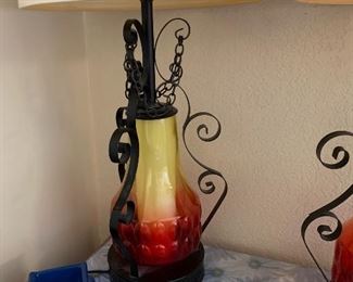 1970s Glass/Iron Lamp #1	 	
1970s Glass/Iron Lamp #2