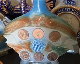 Many Beam & Ezra Brooks Decanters