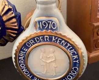 Many Beam & Ezra Brooks Decanters