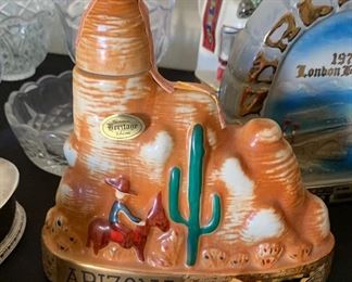 Many Beam & Ezra Brooks Decanters