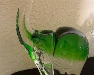 Glass elephant