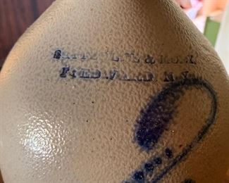Satterlee & Mory Fort Edward NY Stoneware Jug	 	
