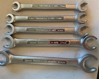 5pc Craftsman USA MEtric Flare Nut Wrench Set	 	
