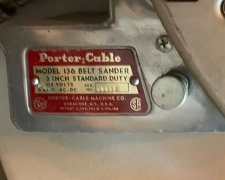 Porter Cable 136 Belt Sander	 	
