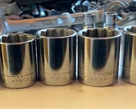 7pc Craftsman 3/8 standard sockets	 	
