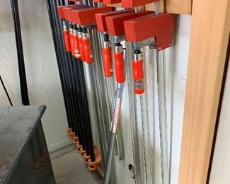Many Clamps & Router bits