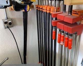 Many Clamps & Router bits