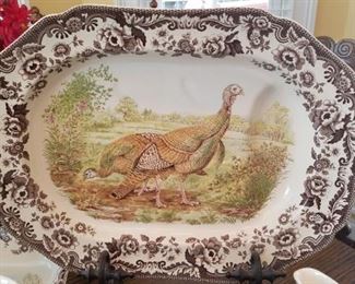 Large Woodland Turkey Platter