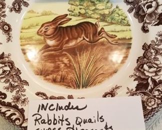 Woodland series china by Spode featuring all animals and fish 