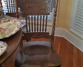 Kitchen pressback chairs and table