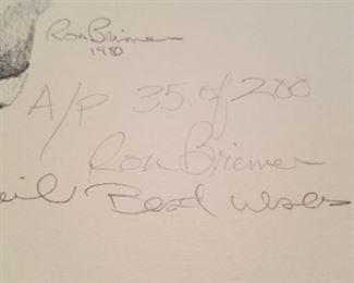 Ron Briemer Signed Artist Proof of John Wayne