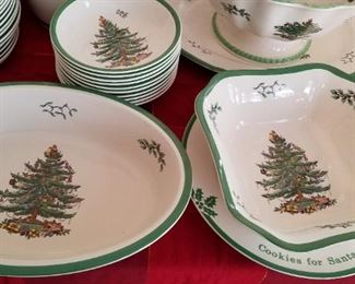 Huge Huge Set of Christmas Tree England Spode China all types of accessories 