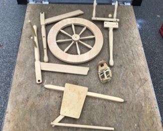 Spinning wheel in need of assembly. (Project not finished)