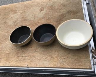 Antique Stoneware Mixing Bowls