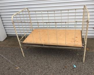 Iron Baby Size Bed. Cushion not pictured.