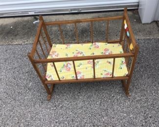 Vintage Baby/Doll Rocker Bed