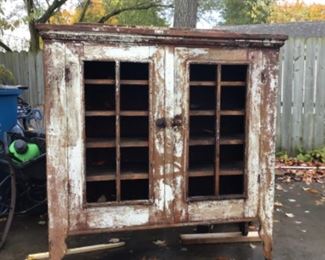 Antique Pie Safe ready for restoration.