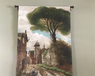 Wall mural on fabric 