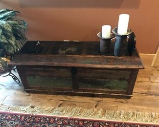 Rustic blanket  chest 