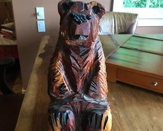 Carved Wood bear 