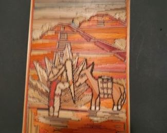 Umm... Nice Expensive Piece, we did the research, but it is a little person giving a little donkey a VERY LARGE Carrot?  I love carrots so I would welcome this carrot in my home.  Ask me for my recipe.