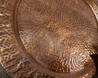 Hammered Copper Plate. Large!