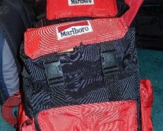 New Vintage 1990’s Marlboro Cigarette Adventure Team Unlimited Nylon  BackPacks. 