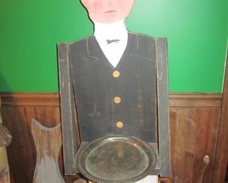 JOCKEY STATUE WITH SERVING TRAY