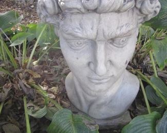 CEMENT PLANTER - MALE BUST