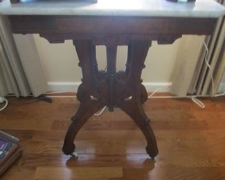ANTIQUE MARBLE TOP TABLE