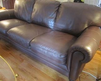 BROWN LEATHER SOFA BY NATUZZI