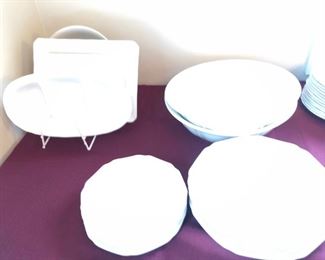 MIKASA ANTIQUE WHITE SERVING PIECES