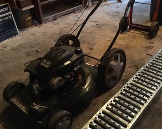 Craftsman mower, car ramps