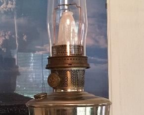 ONE OF SEVERAL ALADDIN  OIL LAMPS.